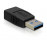 USB3.0 A M / F, адаптер прямой, Standart, черный