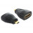 HDMI-> micro F / M, адаптер HighSpeed ​​HDMI Gold, Standart, черный