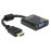 HDMI-> VGA HD15 VGA-экран, 0.25m Screw 1080p, HQ, черный