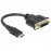 HDMI mini-> DVI M / F, 0.2m (DVI 24 + 5), Standart, черный