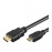 HDMI-> mini M / M 3.0m, HS + HEC D = 6.0mm 4K 3D Gold, HQ, черный