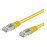 RJ45 SFTP5e 1.0m, patch AWG26 / 7 D = 5.5mm 2xS Gold, HQ, желтый