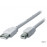 USB2.0 A-> B M / M 1.8m, AWG28 2xShielded D = 4.2mm Cu, Standart, прозрачный