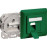 RJ45 STP6a 2x2 розетка, внешняя LSA Metal, Standart, зеленый