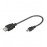 USB2.0 A-> mini 5p F / M, 0.2m прямой, Standart, черный