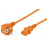 IEC-Schuko / M-> C13 / F 3.0m, 90ё / 180ё 1.00mm RoHS D = 7.5mm Cu, Standart, оранжевый