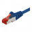 RJ45 SFTP6 0.25m, patch AWG27 2xS D = 5.9mm Gold, Standart, синий