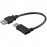 USB2.0 A M / F 0.3m, AWG24 + 28 90ёправо 2xS D = 4.5mm Cu, HQ, черный