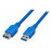 USB3.0 A M / F 1.8m, 3xShielding D = 4.5mm AWG24 + 28 Standart, черный