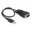 USB2.0 A-> COM / DB9,0.35m Profilic 2xScrew ESD prote, HQ, черный