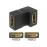 HDMI F / F угловой, 90ёвниз Gold, Standart, черный