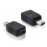 USB2.0 mini 5p-> microB M / F, адаптер Nickel, Standart, черный