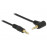 Jack 3.5mm 3pin M / M 1.0m, AWG24 90ё Gold, HQ, черный