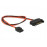 SATA 15p-> 6p M / F, 0.30m PowerSlimSATA AWG20, HQ