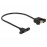 USB2.0 A-> microB F / F, 0.25m D = 4.5mm AWG28 Panel Mount, HQ, черный