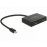 DisplayPortx2-> mini Splitter, 4K 0.3m Metal, HQ, черный