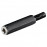 FreeEnd-> Jack 6.3mm, / F Stereo Plastic + CableProtect, HQ, черный