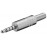 FreeEnd-> Jack 3.5mm 4pin, / M коннектор Stereo Metal Protect, Standart, металлик