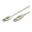 USB2.0 A-> B M / M 3.0m, AWG28 2xShielded Cu, HQ, прозрачный