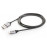 USB2.0 A-> microB M / M 0.6m, 2xFaster Metal 2xShielded Cu, HQ, черный