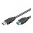 USB3.0 A M / F 1.8m, 3xShielding D = 4.5mm, HQ, черный