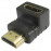 HDMI M / F 90ёвниз, Standart, черный