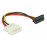 MoleX-> SATA 15p M / F, 0.15m 90ёвверх 4pin, HQ