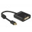 DisplayPort mini-> DVI M / F, (DVI-монитор) Act v1.2 4K 0.2m, Standart, черный