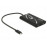 USB-C-> HDMIx2 M / F, (Thunderbolt3) 4K 30Hz 40Gb / s, Standart, черный