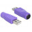 USB2.0 A-> PS2 M / F, x1 адаптер Combo-клавиатуры, Standart, фиолетовый