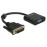 DVI-> VGA HD15 M / F, Digital-> Analog (VGA-монитор), Standart, черный