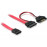 SATAslim 13p-> 7p M / M, + SATA / M 15p 0.5m, Standart, черный