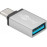 USB-C-> 3.0A M / F, (USB3.0) адаптер Silver, HQ, серебряный