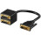 DVI 1x2 Splitter, Pas 24 + 1 0.1m Gold, HQ, черный