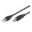 USB2.0 A-> B M / M 3.0m, AWG28 2xShielded D = 3.4mm Cu, HQ, черный