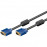 VGA HD15 M / F 1.8m, D = 6.2mm 2xShielded 3C + 8 Ferrite, Standart, черный