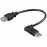 USB2.0 A M / F 0.15m, AWG24 + 28 90ёвливо 2xS D = 4.5mm Cu, HQ, черный
