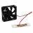 Fan-> MoleX, 80x80x25mm Sleeve (Molex M / F), Standart, черный