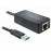 USB3.0 A-> RJ45 GigaLAN M / F, WOL USB-powered ASIX, Standart, черный