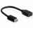 HDMI-> DVI mini F / M, 0.2m D = 5.5mm Nickel, Standart, черный