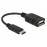 USB-C-> 2.0A M / F, (USB2.0) 0.15m AWG24 + 30 D = 3.0mm, HQ, черный