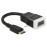 HDMI mini-> VGA HD15 M / F, 0.15m (VGA-монитор) 1080p, Standart, черный