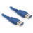 USB3.0 A M / M 1.5m, AWG24 + 28 D = 5.5mm Cu, Standart, синий