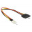 SATA 15p-> FDDpower M / M, 0.24m AWG20, HQ