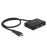HDMI 1x2 Splitter, Act 4K @ 30Hz USB-powered 0.6m, HQ, черный