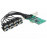 PCIe-> COM / DB9x8, Serial Exar + LowProfile, Standart