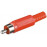 FreeEnd-> RCA, / M Plastic Nickel Red, Standart, красный