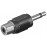 Jack 3.5mm 2pin-> RCA, M / F адаптер Mono, HQ, желтый