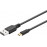 USB2.0 A-> microB M / M 1.0m, AWG28 D = 3.4mm EASY TWIN +, HQ, черный