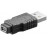 USB2.0 A-> mini 5p M / F, адаптер, Standart, черный